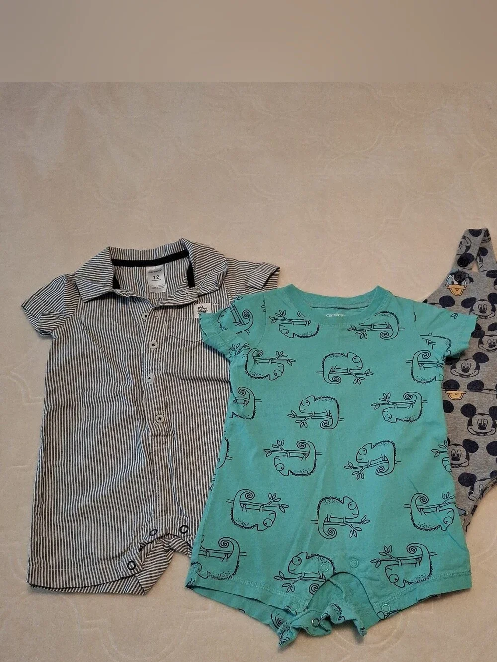 Carter's Navy and White Striped Baby Shirt